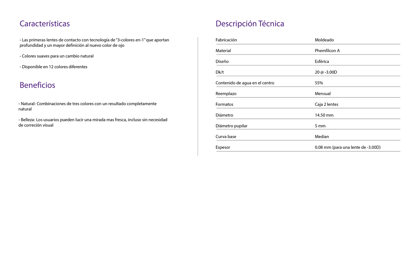 TIENDA COMPRAR LENTILLAS COLOR ONLINE ESPAÑA ECONÓMICAS BARATAS CALIDAD OPTICOS BELSO