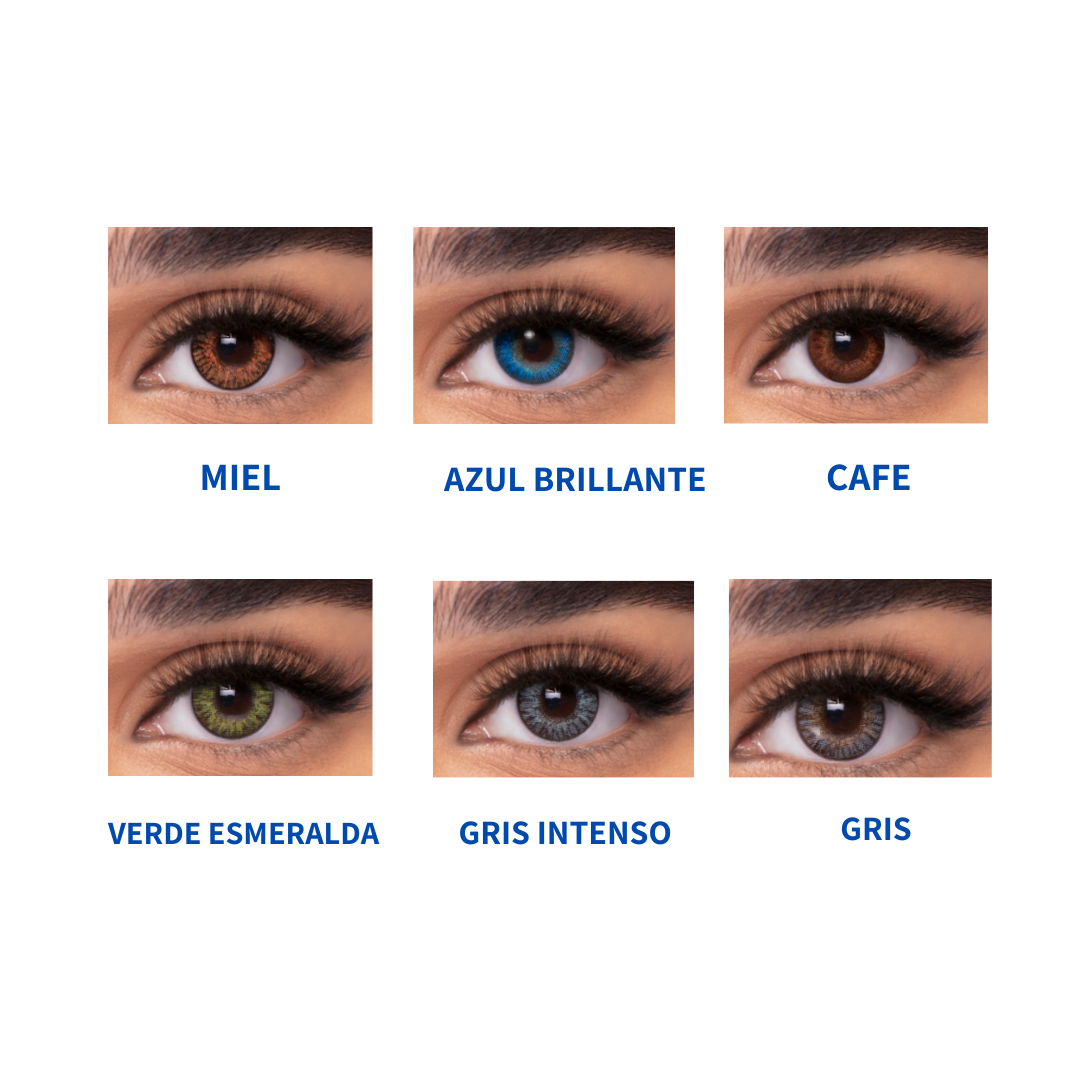 TIENDA COMPRAR LENTILLAS ONLINE ESPAÑA ECONÓMICAS BARATAS CALIDAD OPTICOS BELSO
LENTILLA Color miel, azul brillante, cafe, verde esmeralda, gris intenso y gris