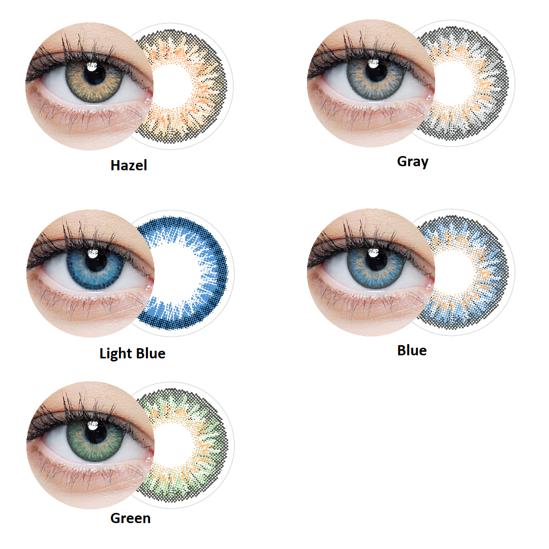 TIENDA COMPRAR LENTILLAS ONLINE ESPAÑA ECONÓMICAS BARATAS CALIDAD OPTICOS BELSO
LENTILLAS COLOR HAZEL GRAY LIGHT BLUE GREEN