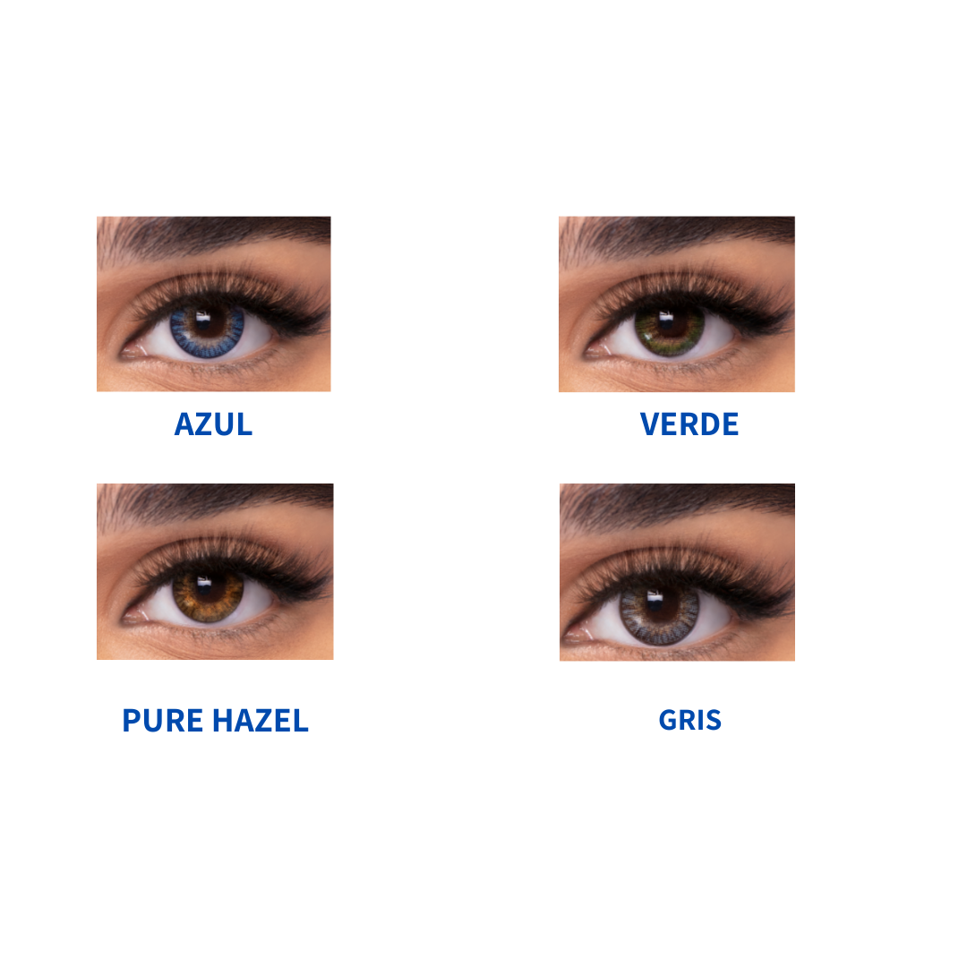 TIENDA COMPRAR LENTILLAS ONLINE ESPAÑA ECONÓMICAS BARATAS CALIDAD OPTICOS BELSO
LENTILLAS COLOR AZUL VERDE PURE HAZEL GRIS