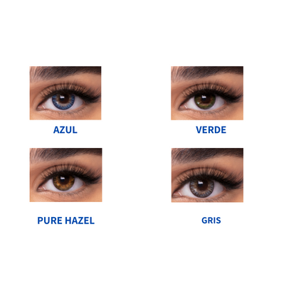 TIENDA COMPRAR LENTILLAS ONLINE ESPAÑA ECONÓMICAS BARATAS CALIDAD OPTICOS BELSO
LENTILLAS COLOR AZUL VERDE PURE HAZEL GRIS